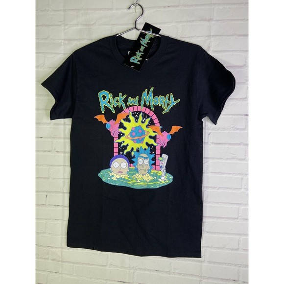 Rick and Morty Licensed Short Sleeve Graphic Print Top T-Shirt Womens Size S - Picture 1 of 6